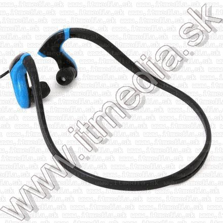 Image of Omega Freestyle Silicone Sport Headset FH1019 Black-Blue  (IT11291)